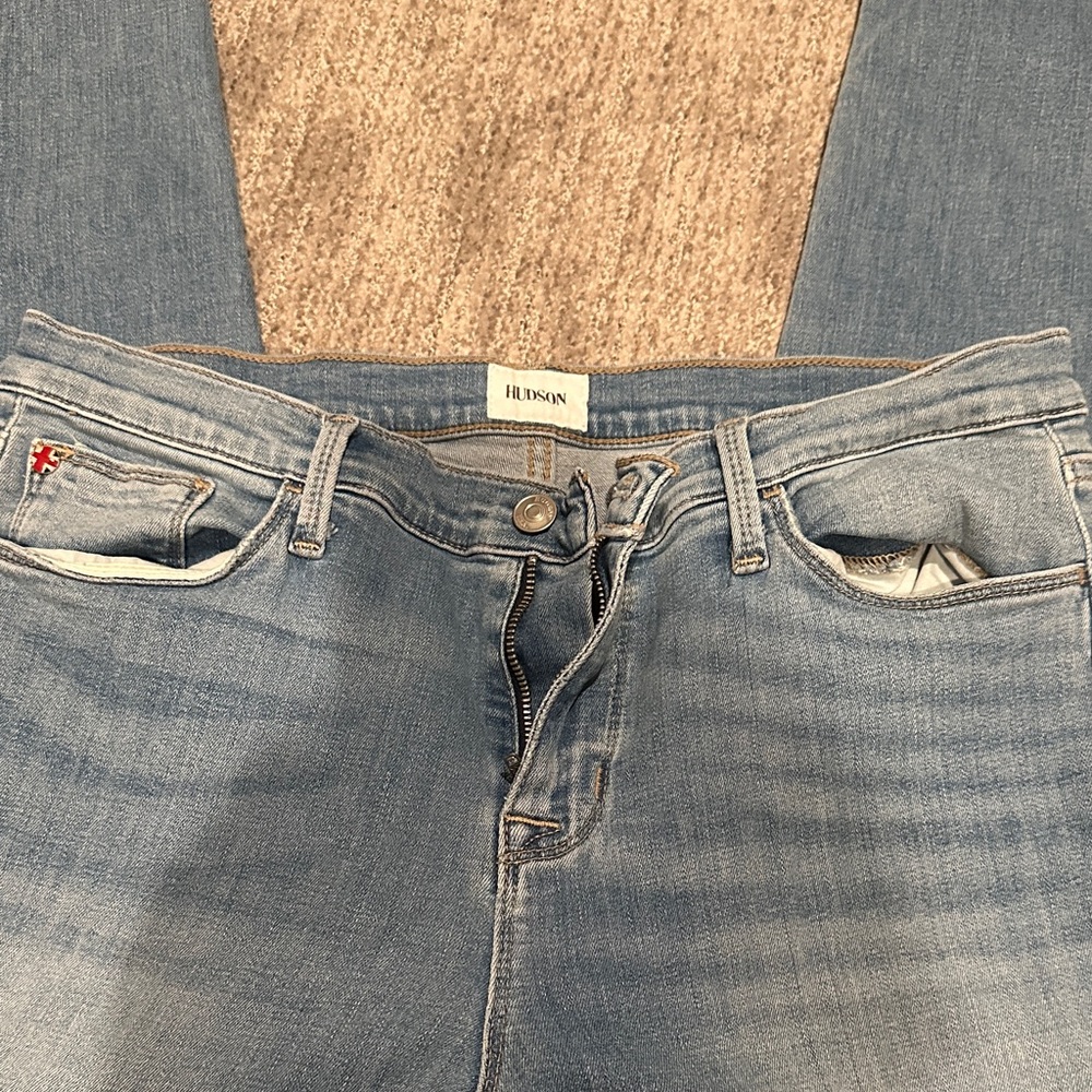 Hudson Jeans Women's Sky Blue Skinny Jeans